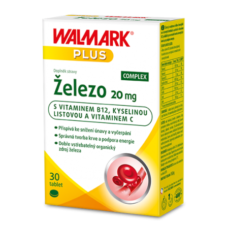 Walmark Železo 20 mg 30 tablet