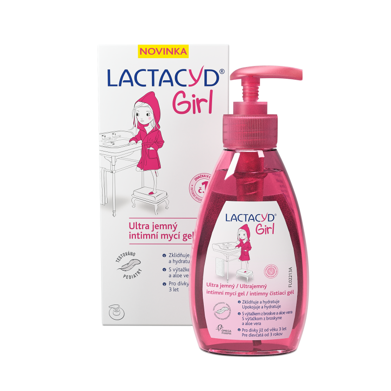 Lactacyd Girl ultra jemný intimní mycí gel 200ml