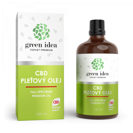 GREEN IDEA CBD pleťový olej 100 ml