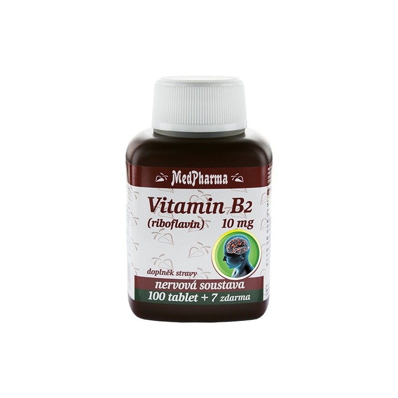 Medpharma Vitamin B2 (riboflavin) 10 mg 107 tablet