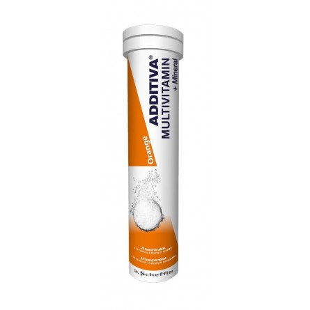 ADDITIVA Multivitamin + Mineral pomeranč 20 šumivých tablet