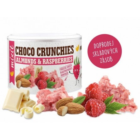 MIXIT Crunchies Malinové čokohrudky s mandlemi 140 g