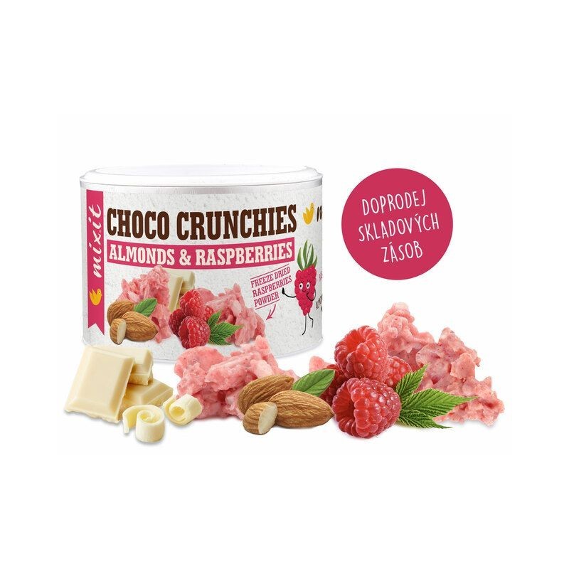 MIXIT Crunchies Malinové čokohrudky s mandlemi 140 g