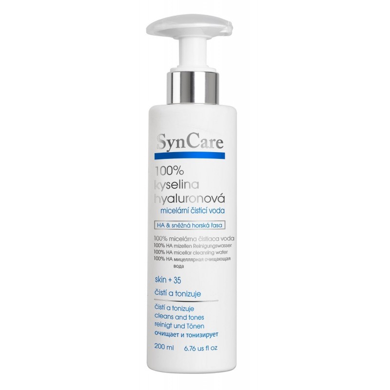 Syncare Micelární čisticí voda 100% kyselina hyaluronová 200 ml