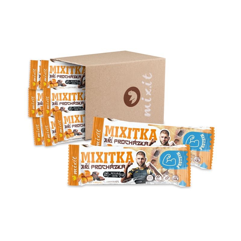 MIXIT Proteinová Mixitka Jirky Procházky Slaný karamel a čokoláda 43 g