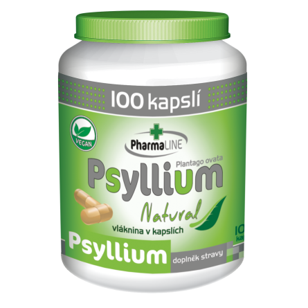 PHARMALINE Psyllium natural 100 kapslí