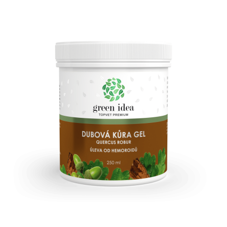 GREEN IDEA Dubová kůra masážní gel 250 ml