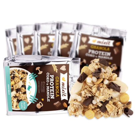 MIXIT Proteinová granola do kapsy - Čoko & Mandle 70 g