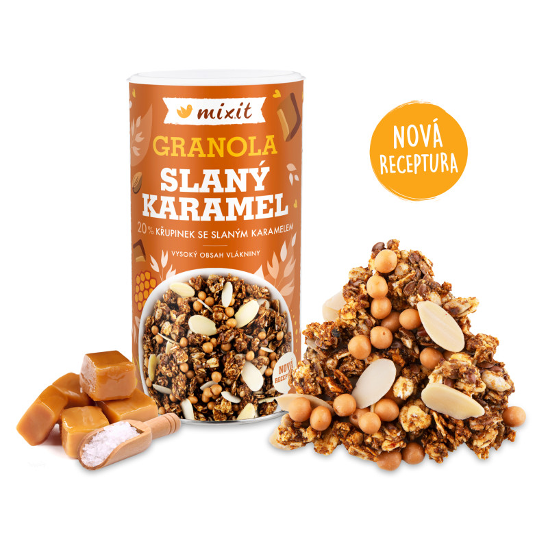 Mixit Granola z pece - Slaný karamel 550 g