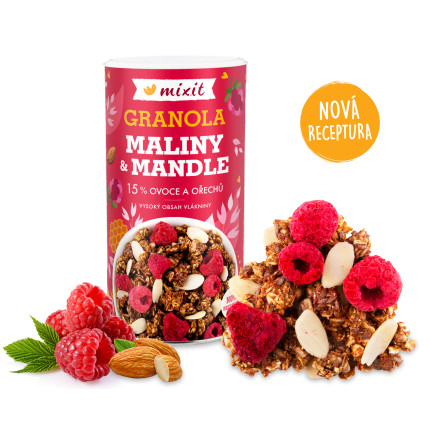 Mixit Granola z pece - Maliny a mandle 440 g