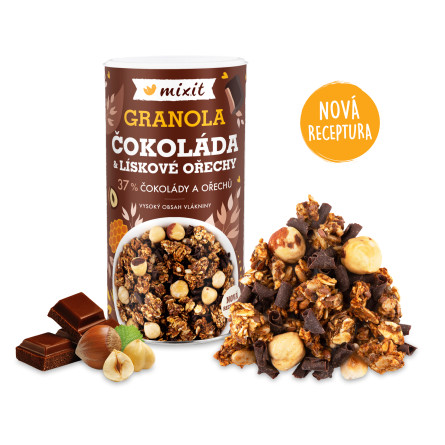 Mixit Granola z pece - Čokoláda a lískové ořechy 570 g