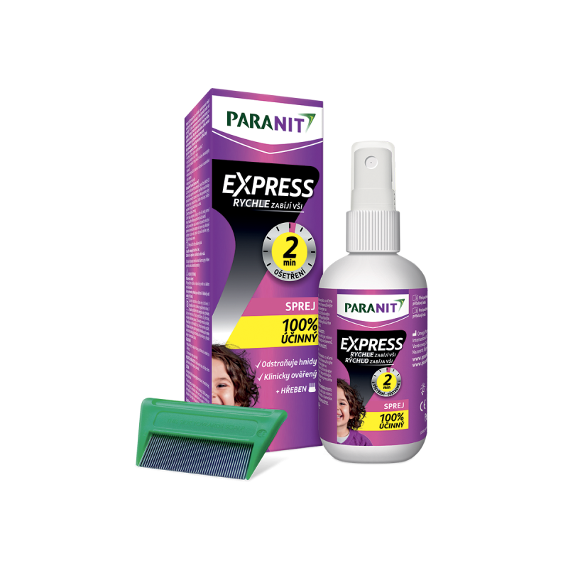 Paranit Express sprej 95 ml + hřeben