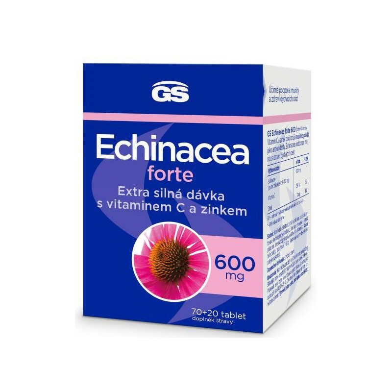 GS Echinacea forte 600 + vitamin C 70+20 tablet