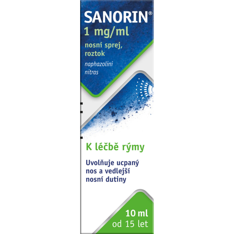 SANORIN 1 mg/ml nosní sprej, roztok 10 ml