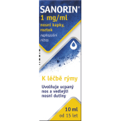 SANORIN 1 mg/ml nosní kapky 10 ml