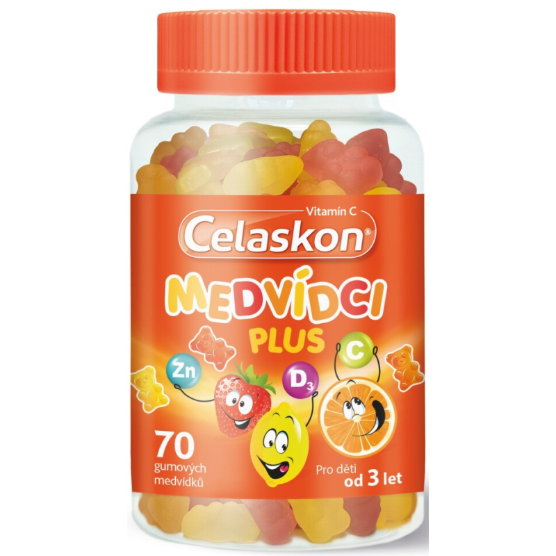 CELASKON MEDVÍDCI PLUS pro děti od 3 let 70 ks