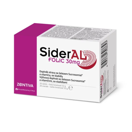 SIDERAL folic 30 mg 20 sáčků