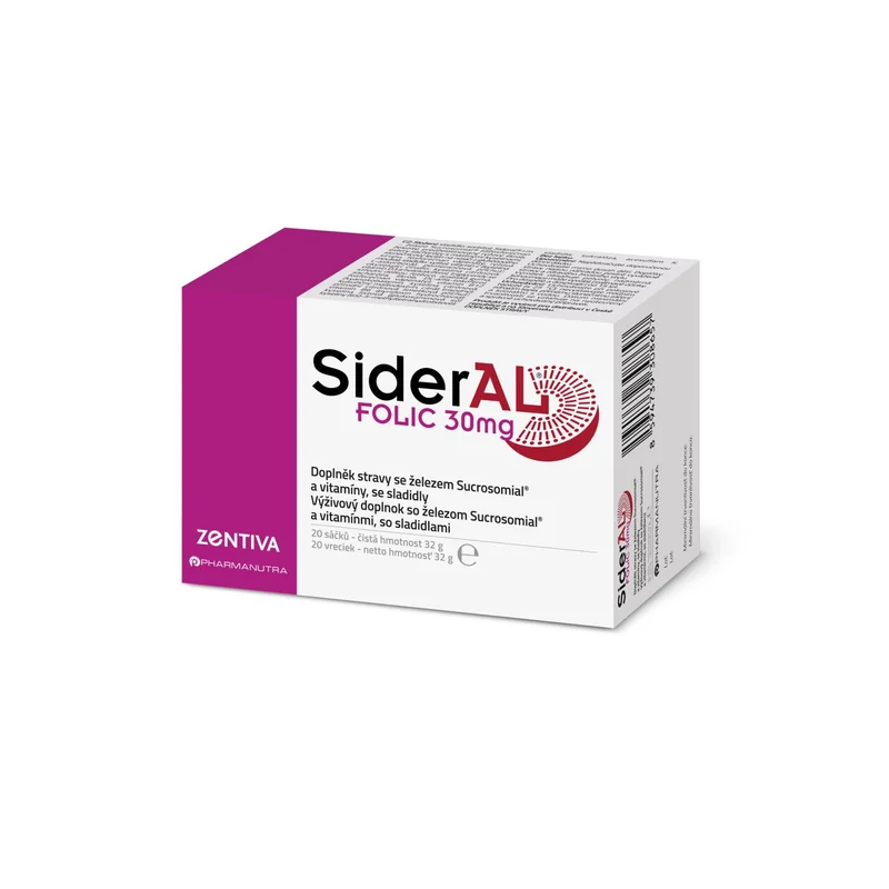 SIDERAL folic 30 mg 20 sáčků