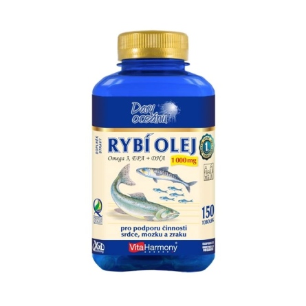 VITAHARMONY Rybí olej 1000 mg 150 tobolek