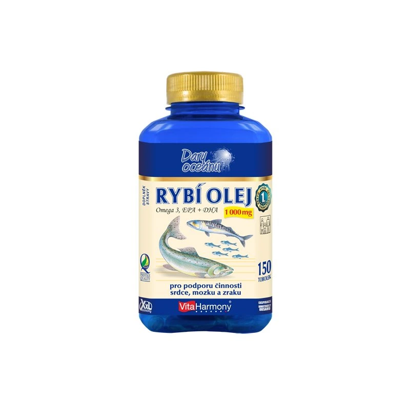 VITAHARMONY Rybí olej 1000 mg 150 tobolek