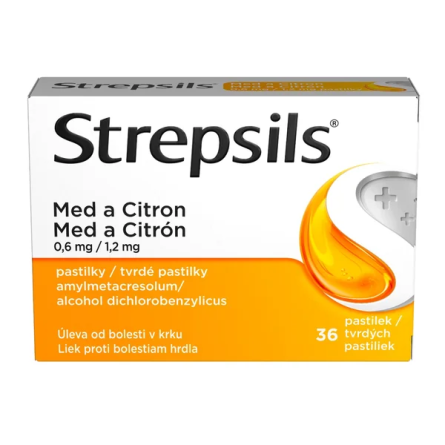 STREPSILS Med a citron 36 pastilek