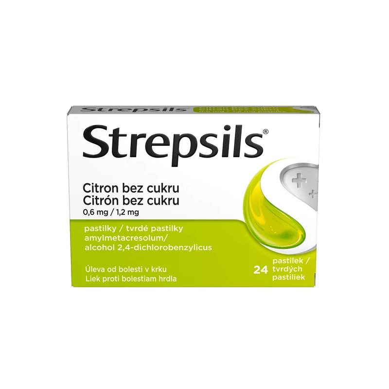 STREPSILS Citron bez cukru 24 pastilek