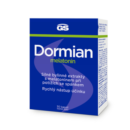 GS Dormian Melatonin 30 kapslí