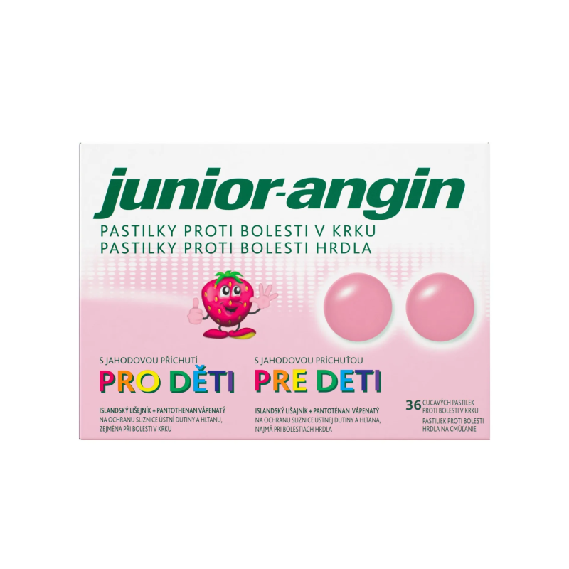 Junior-angin pastilky pro děti 36 ks