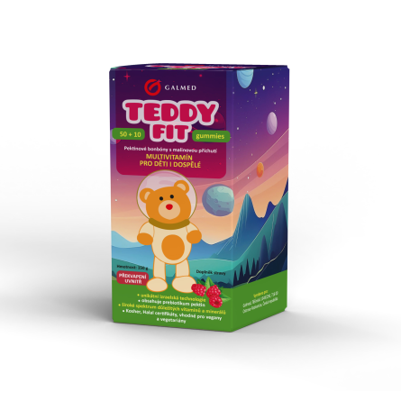 GALMED TeddyFit gummies 50+10 ks ASTRONAUT