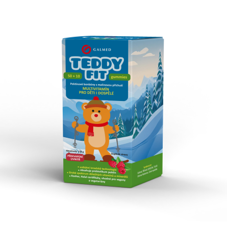 GALMED TeddyFit gummies 50+10 ks LYŽAŘ